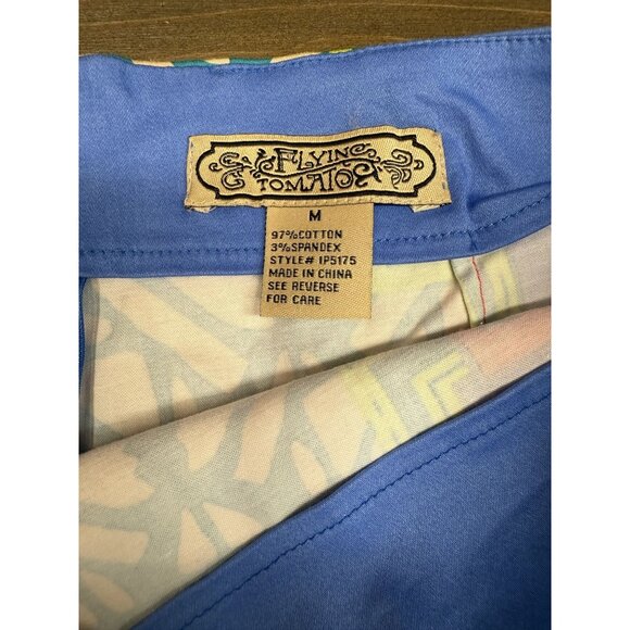 Flying Tomato Printed Shorts M Hot Pants Multicolor Geometric Pattern - Picture 5 of 6